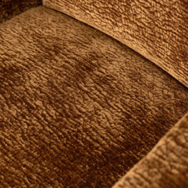 801139-MB | Mount eetkamerstoel met armleuning - 3D Chenille middenbruin | WOOOD
