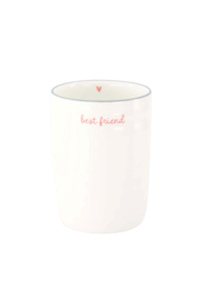 Koffiemok best friend - wit/donkerroze | Zusss 