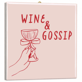 TE3247 | Tegeltje wine & gossip | HomeBound by KY