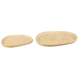 732307 | Killeen organic shaped plate L - yellow | PTMD