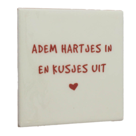 TE2908 | Tegeltje adem hartjes in | HomeBound by KY
