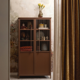 800012-T | Exhibit vitrinekast - metaal tan | BePureHome