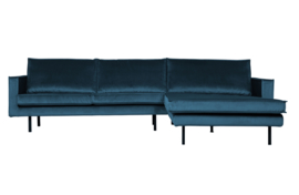 800902-45 | Rodeo chaise longue rechts - velvet blue | BePureHome