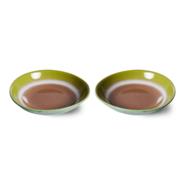 ACE7178 | 70s ceramics: curry bowls, Upside down (set of 2) | HKLiving *uitlopend artikel, laatste exemplaar