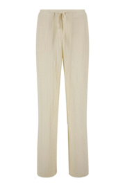 Broek van crinkle stof - off white | Zusss