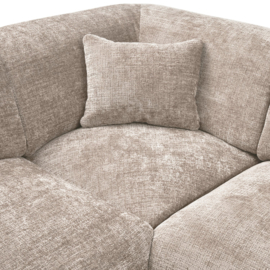 375074-N | Cloud hoekbank links - geweven chenille naturel | WOOOD