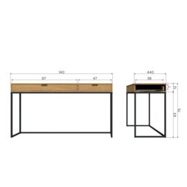 373385- E | Silas bureau - eiken decor | WOOOD