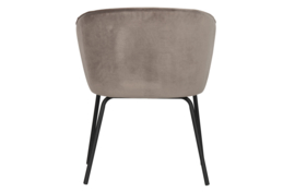 800172-K | Admit eetkamerstoel - fluweel khaki | BePureHome