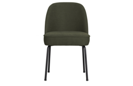 800816-W | Vogue eetkamerstoel - geweven stof warm groen | BePureHome