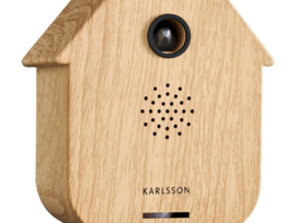 KA6095WD | Sound box modern cuckoo - light wood | Karlsson by Present Time