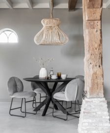 BT 611104 | Timeless Black eettafel Shape Ø130 cm - rond | DTP Home