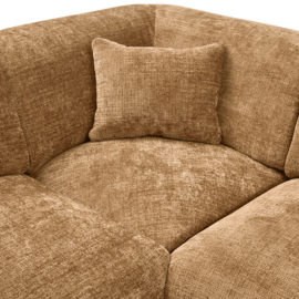 375074-H | Cloud hoekbank links - geweven chenille honinggeel | WOOOD