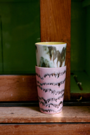 KST0152 | 70s ceramics: tea mugs, baroque (set of 2) | HKliving