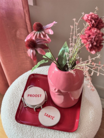 OZ3309 | Set van 6 onderzetters met rekje - proost | HomeBound by KY