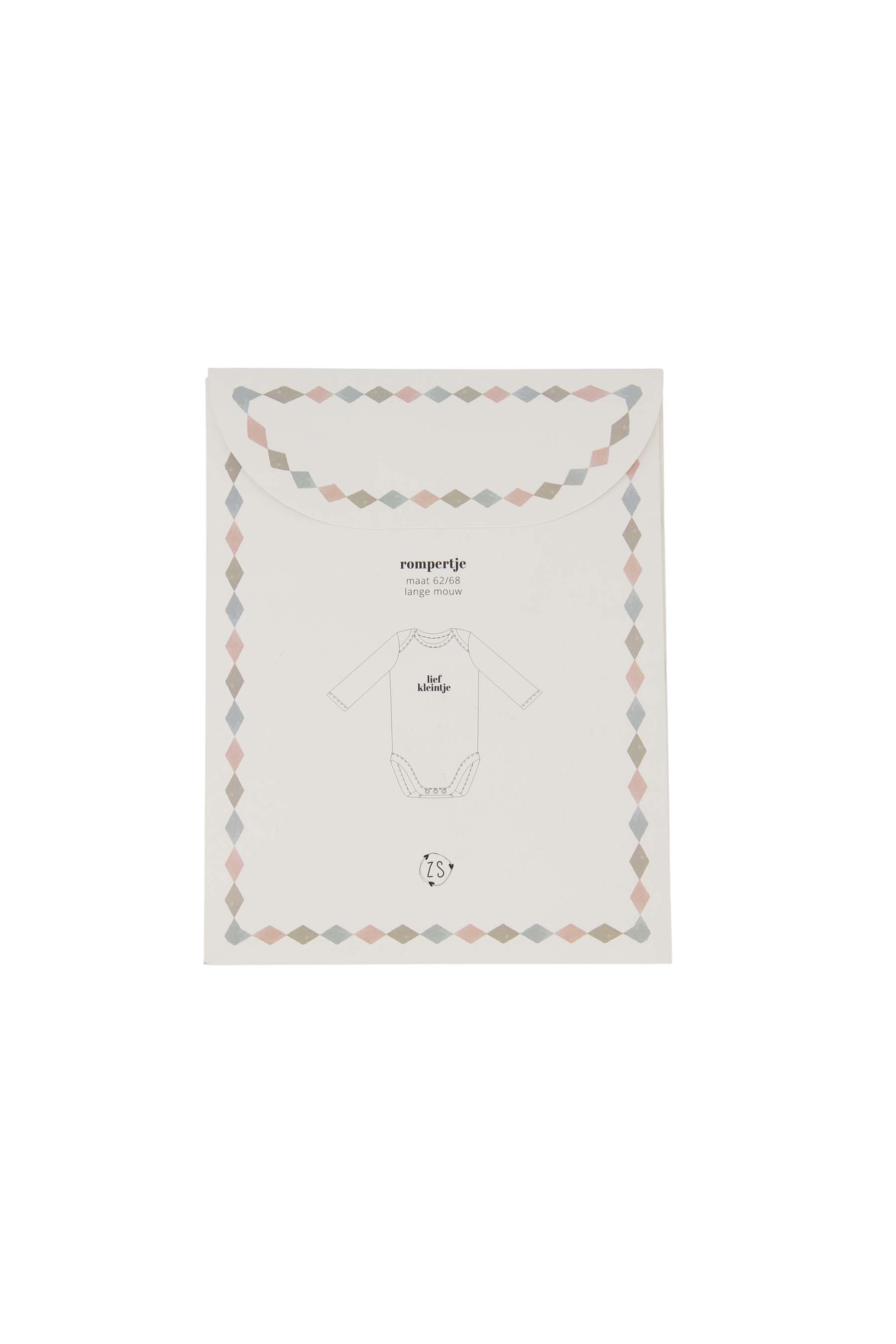Rompertje in giftbox lief kleintje - wit/zwart | Zusss 