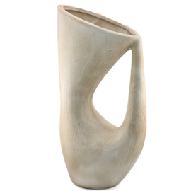 AS7339 | Aardewerk vaas organisch groot - beige | HomeBound by Kolony