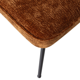 800816-MB | Vogue eetkamerstoel - 3D Chenille midden bruin | BePureHome