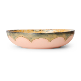 KST0042 | 70s ceramics: salad bowl, sunflower | HKliving - Binnenkort weer verwacht!