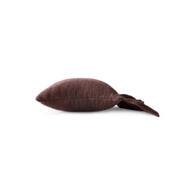 TCU0024 | Ruffle cushion, chestnut (50x50) | HKliving