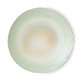 KST0062 | 70s ceramics: dinner plates, palms (set of 2) | HKliving
