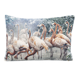 TK3980 | Kussen velvet flamingo's | HomeBound by KY