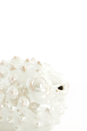 7606146 | Ornament 20x11,5x11,5 cm FISH - crème parelmoer | Light & Living