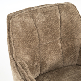 96459 | Stoel Hugo - taupe Lyric | Eleonora