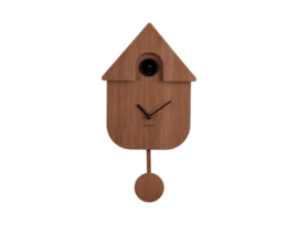 KA5964DW | Wall clock Modern Cuckoo - Dark wood | Karlsson by Present Time