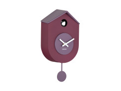 KA6026PU | Wall clock Grato Cuckoo - Mauve purple/lavender purple | Karlsson by Present Time
