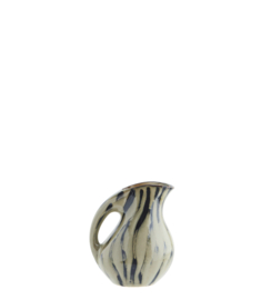 HY20940-17 | Striped stoneware jug | Madam Stoltz