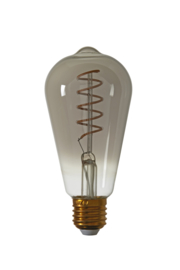 9900427 | Deco LED hoekig Ø6,5x14,5 cm 4W - smoke E27 dimbaar | Light & Living