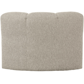 377533-EM | Mojo eetbank hoek met rugleuning - bouclé beige melange | WOOOD