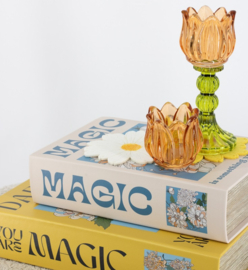 ZB0734 | Opbergboek koffietafel flowers 27x18cm | HomeBound by KY