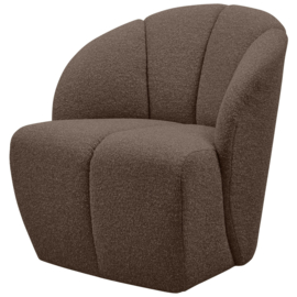 377463-BM | Mojo draaifauteuil - bouclé bruin melange | WOOOD