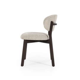96255 | Stoel Mikky - bruin/taupe | Eleonora