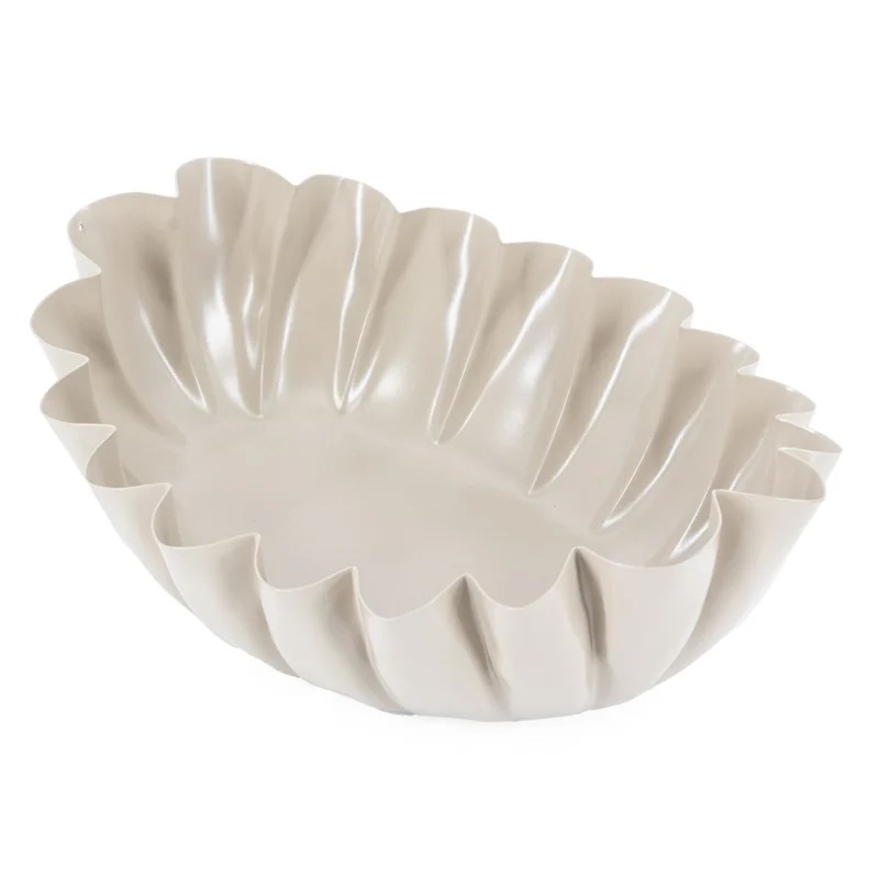 HB7736 | Metalen tray ribbel S - zand | HomeBound by KY