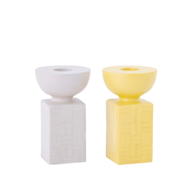 724165 | Lirison candleholder - beige | PTMD