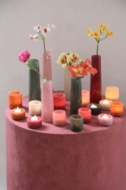 731613 | Marsella crystal tealight L - dark pink | PTMD