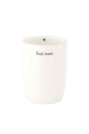 Koffiemok best mom - wit/donkerrood | Zusss