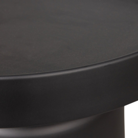 375060-Z | Peer bijzettafel - metaal zwart 45xø49cm | WOOOD