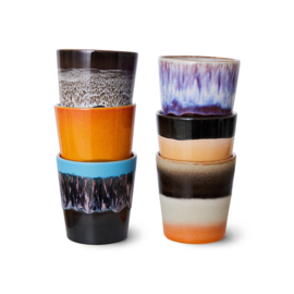 ACE7173 | 70s ceramics: coffee mugs, Stellar (set of 6) | HKliving
