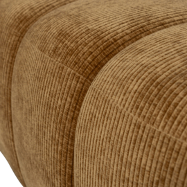 377461-H | Mojo eetbank 164cm - ribstof honinggeel | WOOOD