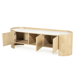 96365 | TV meubel Don 3-drs. - naturel | Eleonora
