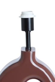 1743379 | Lampvoet 23,5x12x42,5 cm KANTI - burgundy | Light & Living