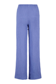 Broek van crinkle stof - lavendelblauw | Zusss