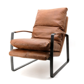  92092 | Fauteuil Lex - cognac vintage leer | Eleonora