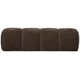 377461-B | Mojo eetbank 164cm - ribstof bruin | WOOOD