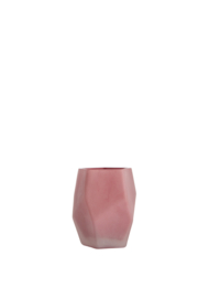 7797189 | Theelicht Ø10x8 cm NOBLE - mat donkerroze | Light & Living
