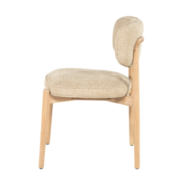 96601 | Stoel Rune - naturel/taupe | Eleonora
