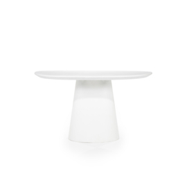 95982 | Eettafel Elin rond 130 - wit | Eleonora